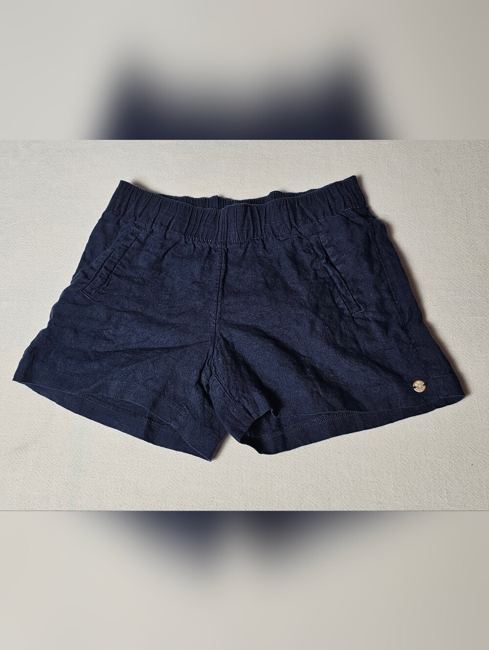 Lilly Pulitzer Lilo‎ Linen Shorts Womens Size XXS Blue